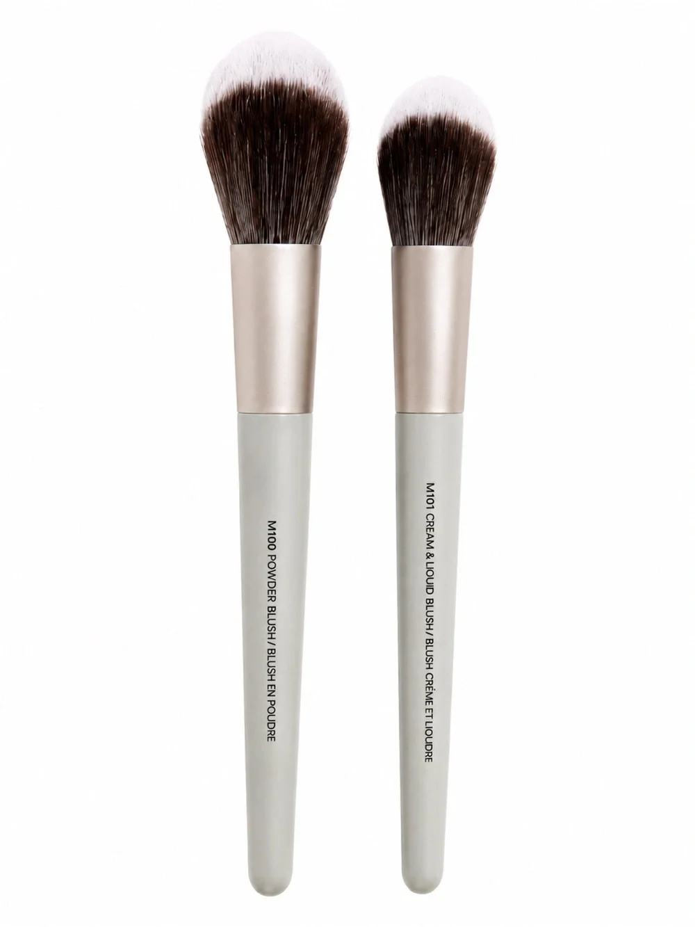Mischo M100 & M101 Blush Makeup Brush Set of 2 Powder Cream Liquid New